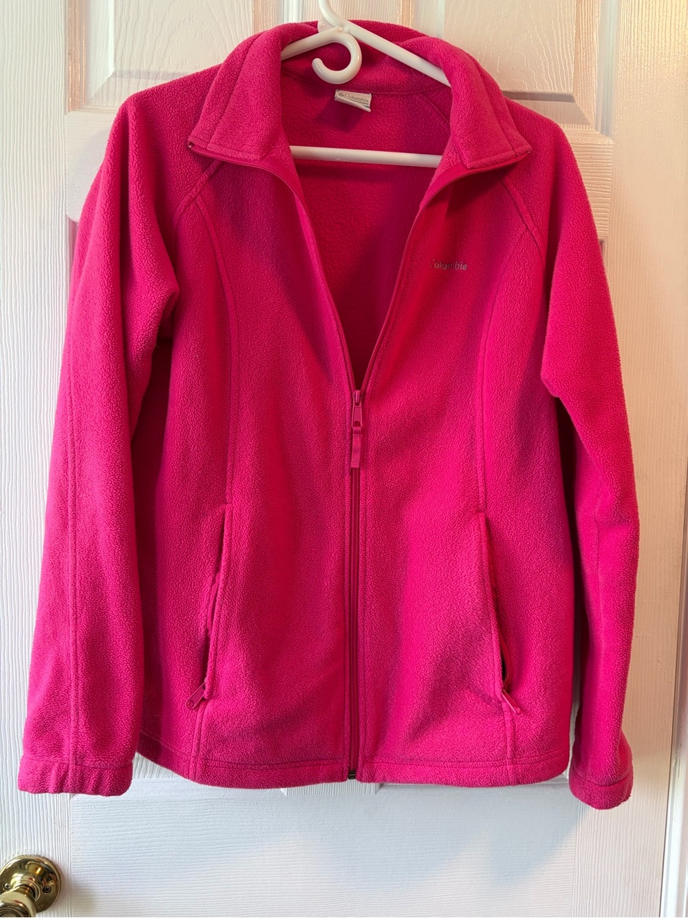Columbia Women's Bright Pink Fleece Zip Jacket